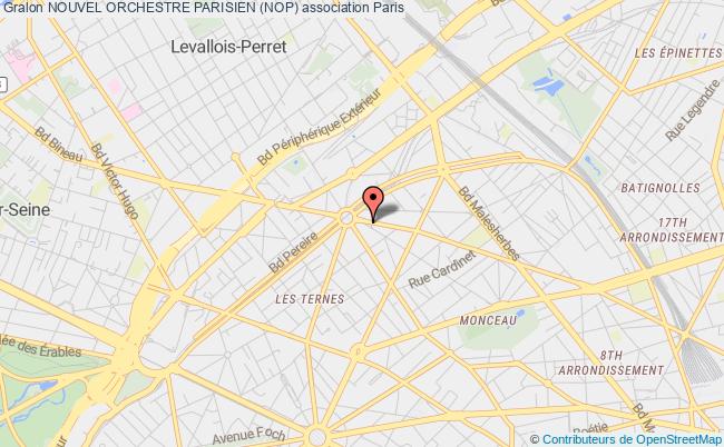 plan association Nouvel Orchestre Parisien (nop) PARIS