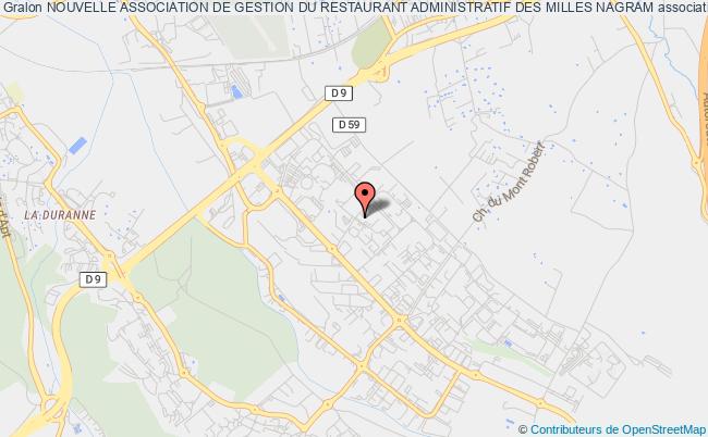 plan association Nouvelle Association De Gestion Du Restaurant Administratif Des Milles Nagram Aix-en-Provence