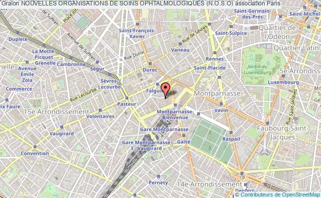 plan association Nouvelles Organisations De Soins Ophtalmologiques (n.o.s.o) Paris 15e