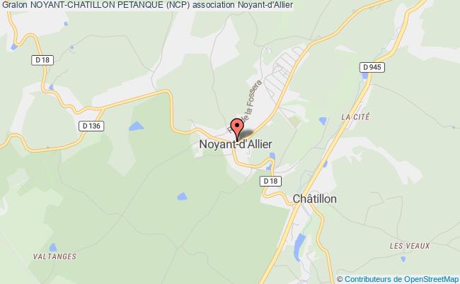 plan association Noyant-chatillon Petanque (ncp) Noyant-d'Allier