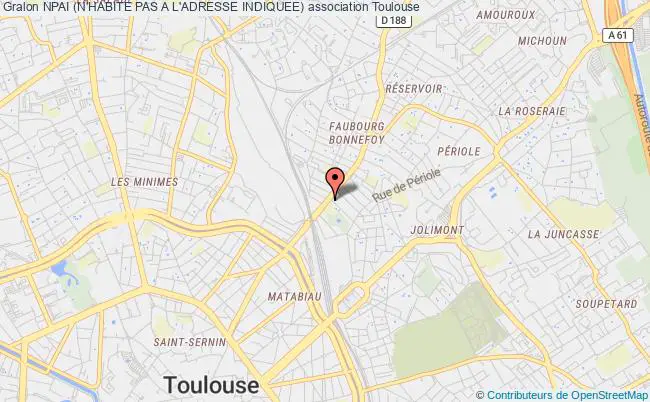 plan association Npai (n'habite Pas A L'adresse Indiquee) Toulouse
