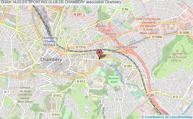 plan association Nucleo Sporting Club De Chambery Chambéry