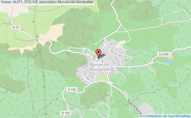 plan association Nuit'l D'olive Murviel-lès-Montpellier