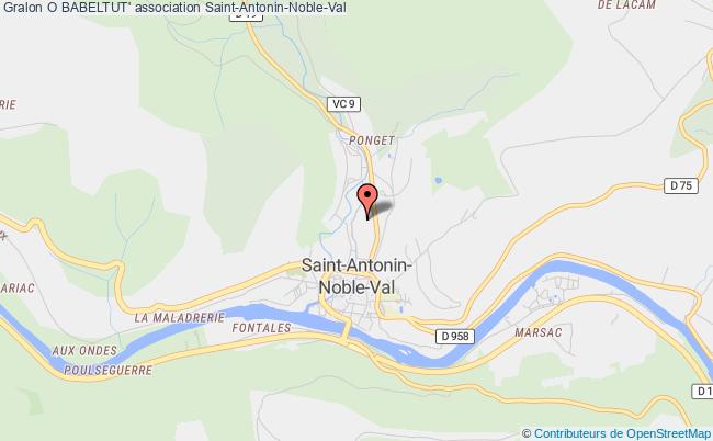 plan association O Babeltut' Saint-Antonin-Noble-Val