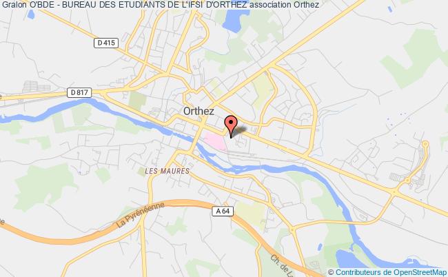 plan association O'bde - Bureau Des Etudiants De L'ifsi D'orthez Orthez