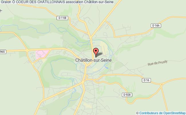 plan association Ô Coeur Des ChÂtillonnais Châtillon-sur-Seine