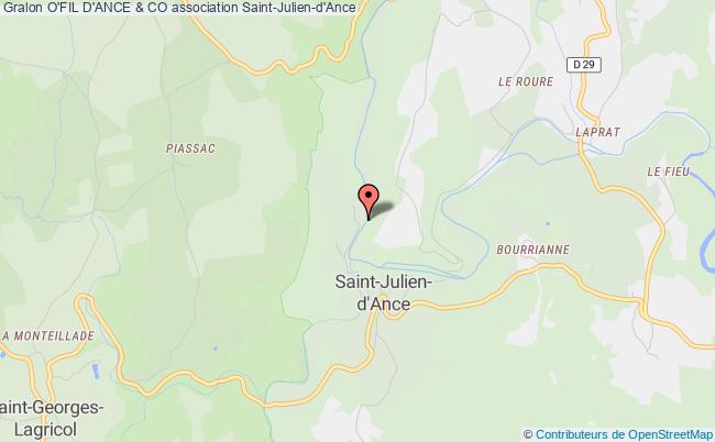 plan association O'fil D'ance & Co Saint-Julien-d'Ance