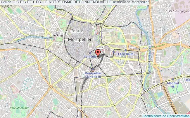plan association O G E C De L Ecole Notre Dame De Bonne Nouvelle Montpellier
