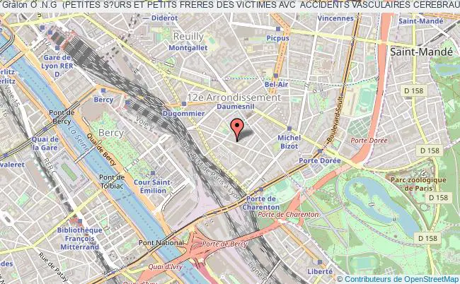 plan association O .n.g  (petites S?urs Et Petits Freres Des Victimes Avc  Accidents Vasculaires Cerebraux ) Paris