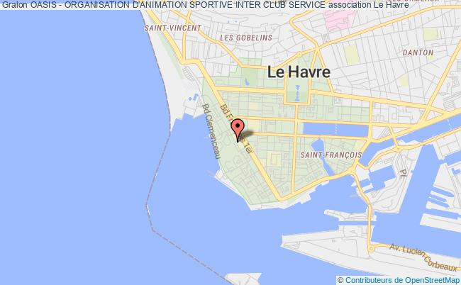plan association Oasis - Organisation D'animation Sportive Inter Club Service Le Havre