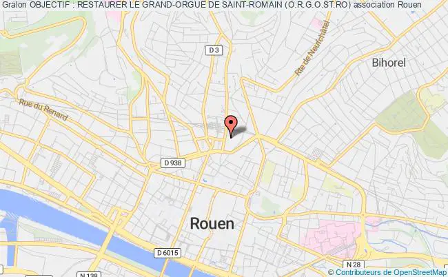 plan association Objectif : Restaurer Le Grand-orgue De Saint-romain (o.r.g.o.st.ro) Rouen