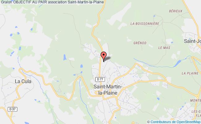 plan association Objectif Au Pair Saint-Martin-la-Plaine