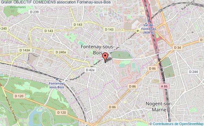 plan association Objectif Comediens Fontenay-sous-Bois