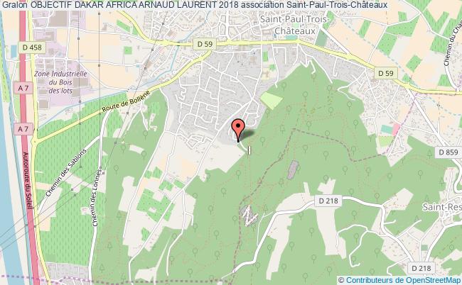 plan association Objectif Dakar Africa Arnaud Laurent 2018 Saint-Paul-Trois-Châteaux