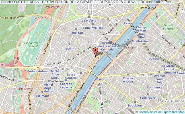 plan association Objectif Krak - Restauration De La Citadelle Du Krak Des Chevaliers Paris