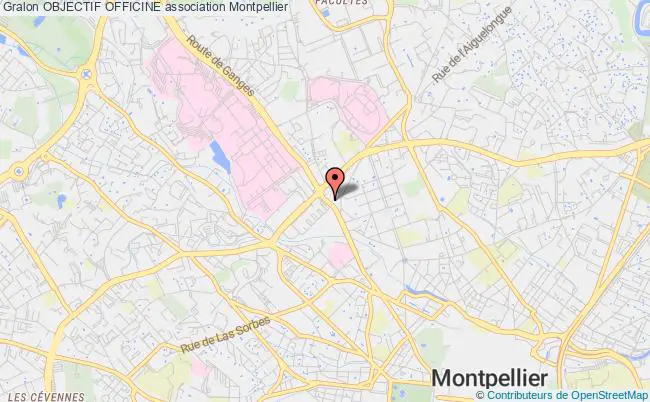 plan association Objectif Officine Montpellier