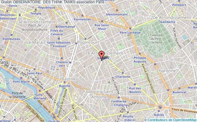 plan association Observatoire  Des Think Tanks Paris