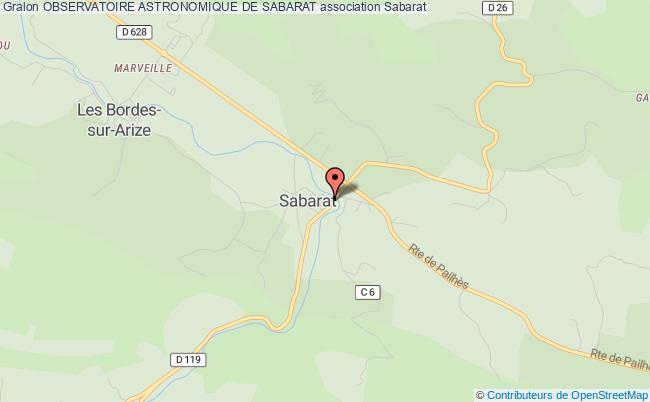 plan association Observatoire Astronomique De Sabarat Sabarat