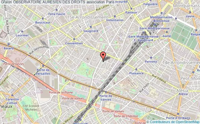 plan association Observatoire Auresien Des Droits Paris