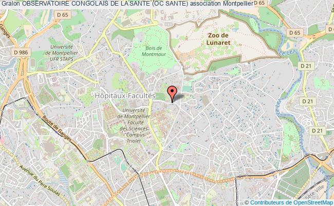 plan association Observatoire Congolais De La Sante (oc Sante) Montpellier
