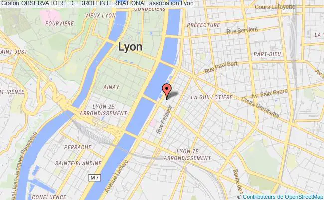 plan association Observatoire De Droit International Lyon 7