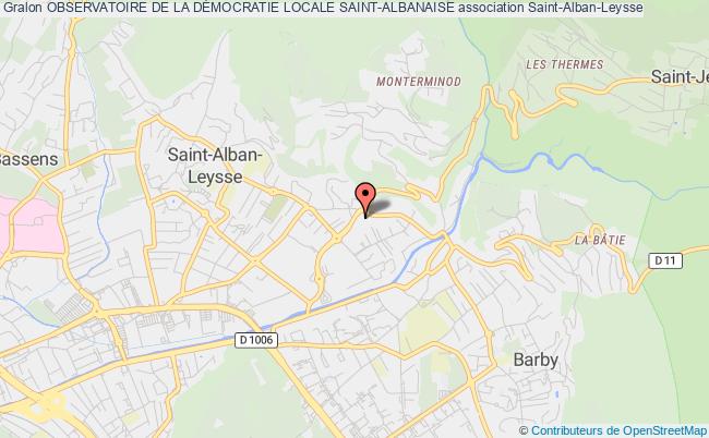 plan association Observatoire De La DÉmocratie Locale Saint-albanaise Saint-Alban-Leysse