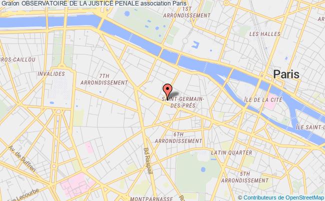 plan association Observatoire De La Justice Penale Paris