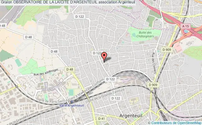 plan association Observatoire De La LaÏcite D'argenteuil Argenteuil