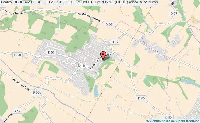 plan association Observatoire De La Laicite De La Haute-garonne (olhg) Mons