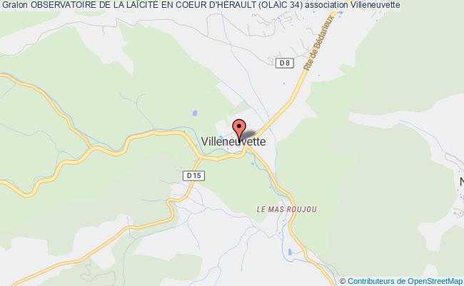plan association Observatoire De La LaÏcitÉ En Coeur D'hÉrault (olaic 34) Villeneuvette
