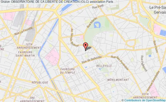 plan association Observatoire De La Liberte De Creation (olc) Paris