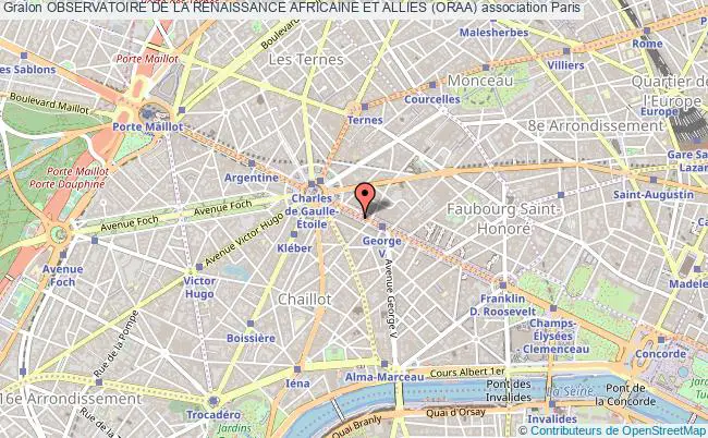 plan association Observatoire De La Renaissance Africaine Et Allies (oraa) Paris
