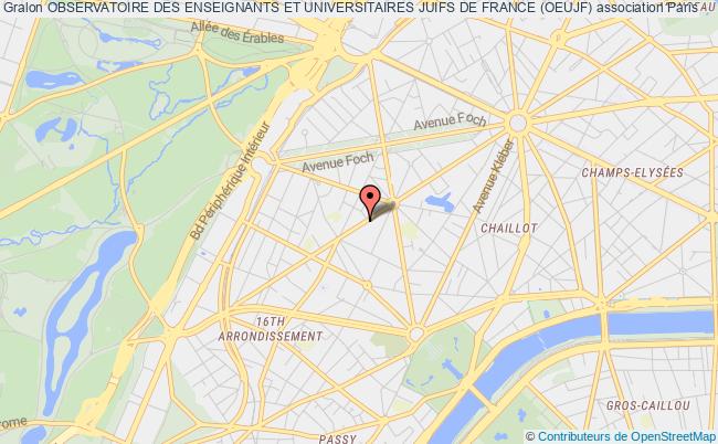 plan association Observatoire Des Enseignants Et Universitaires Juifs De France (oeujf) Paris
