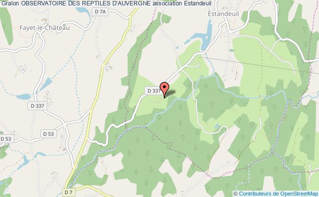 plan association Observatoire Des Reptiles D'auvergne Estandeuil