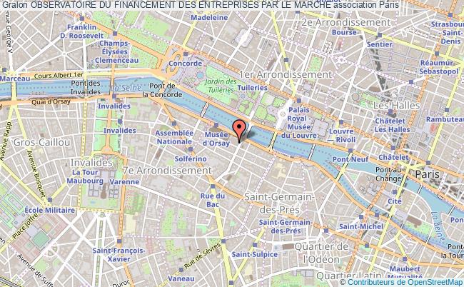 plan association Observatoire Du Financement Des Entreprises Par Le Marche Paris