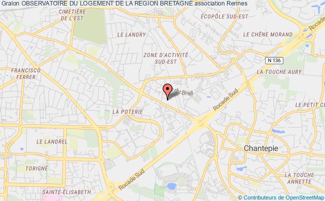 plan association Observatoire Du Logement De La Region Bretagne Rennes cedex