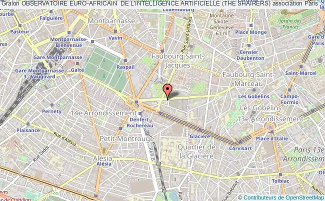 plan association Observatoire Euro-africain  De L'intelligence Artificielle (the Shairers) Paris
