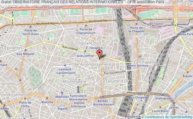 plan association Observatoire FranÇais Des Relations Internationales  - Ofri Paris