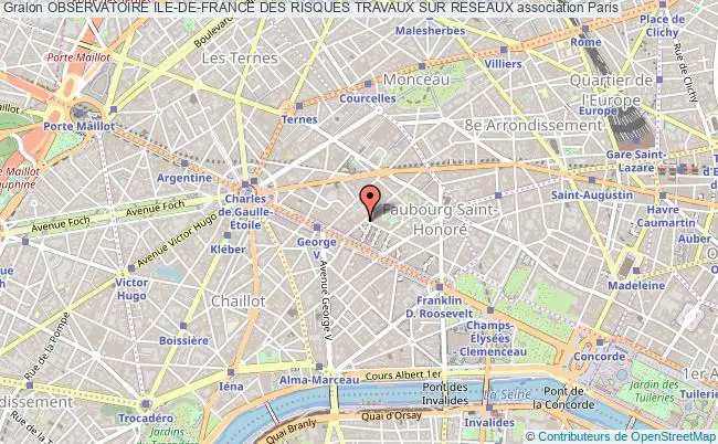 plan association Observatoire Ile-de-france Des Risques Travaux Sur Reseaux Paris 8e