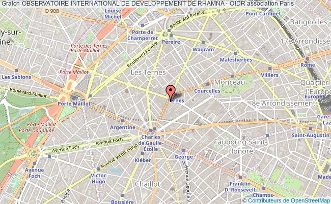 plan association Observatoire International De Developpement De Rhamna - Oidr Paris