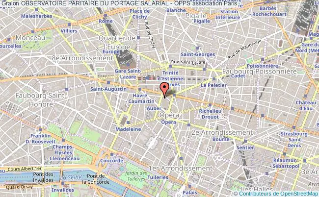plan association Observatoire Paritaire Du Portage Salarial - Opps Paris
