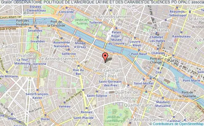 plan association Observatoire Politique De L'amerique Latine Et Des Caraibes De Sciences Po Opalc Paris
