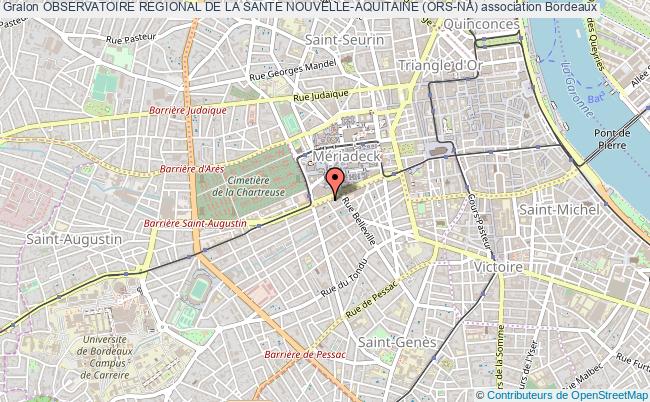 plan association Observatoire Regional De La Sante Nouvelle-aquitaine (ors-na) Bordeaux