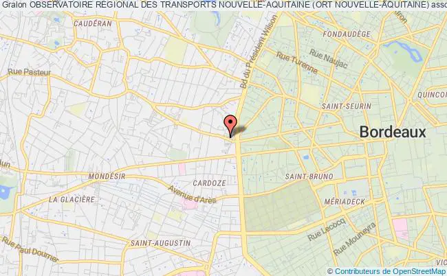 plan association Observatoire RÉgional Des Transports Nouvelle-aquitaine (ort Nouvelle-aquitaine) BORDEAUX