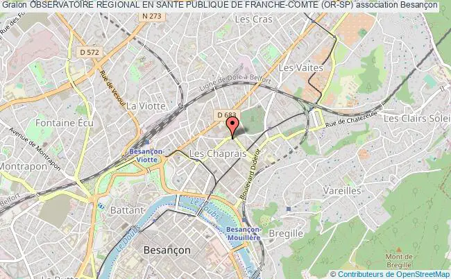plan association Observatoire Regional En Sante Publique De Franche-comte (or-sp) Besançon