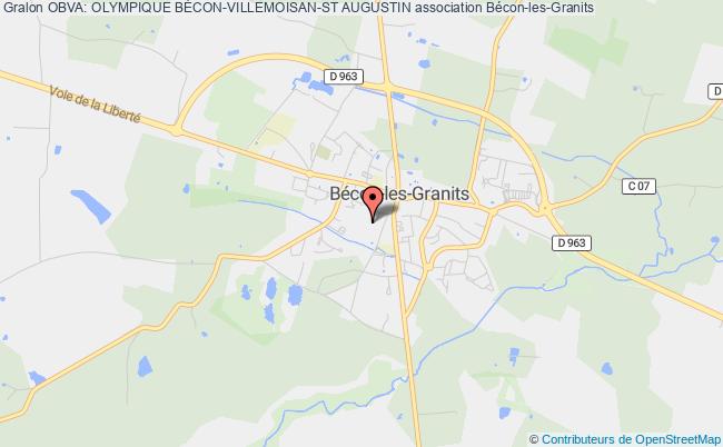 plan association Obva: Olympique BÉcon-villemoisan-st Augustin Bécon-les-Granits