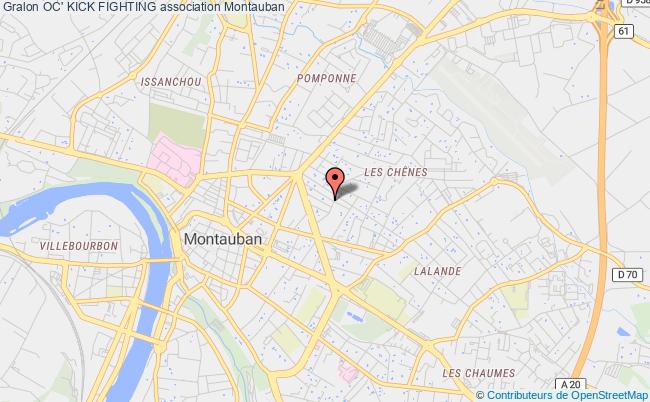 plan association Oc' Kick Fighting Montauban cedex