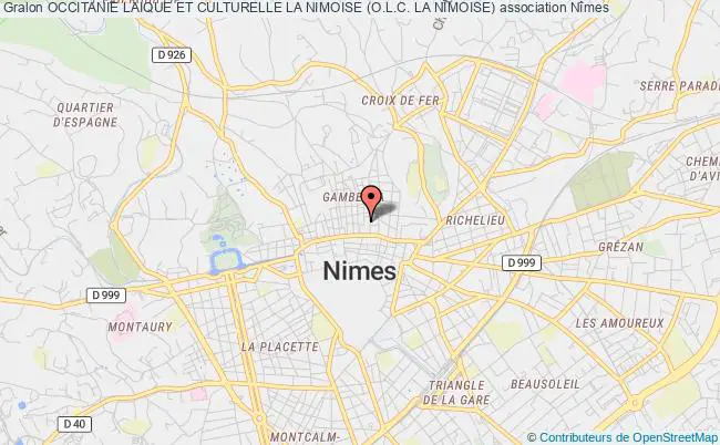 plan association Occitanie Laique Et Culturelle La Nimoise (o.l.c. La NÎmoise) Nîmes