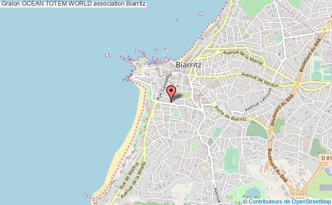 plan association Ocean Totem World Biarritz