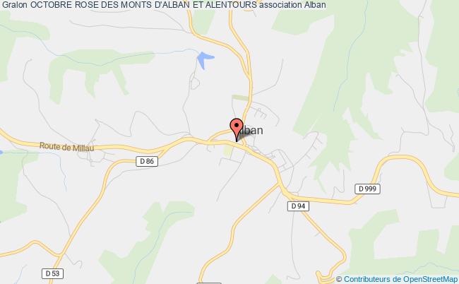 plan association Octobre Rose Des Monts D'alban Et Alentours Alban